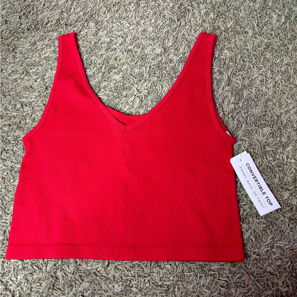Areopostal Red Convertible Women's Top, Size Large, New with tags